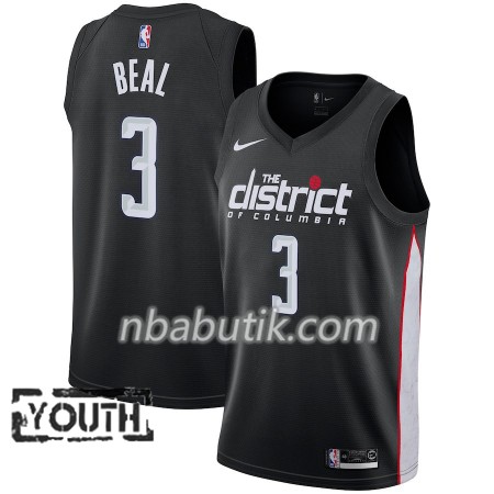 NBA Børn Trøje Washington Wizards Bradley Beal 3 2018-19 Nike City Edition Sort Swingman